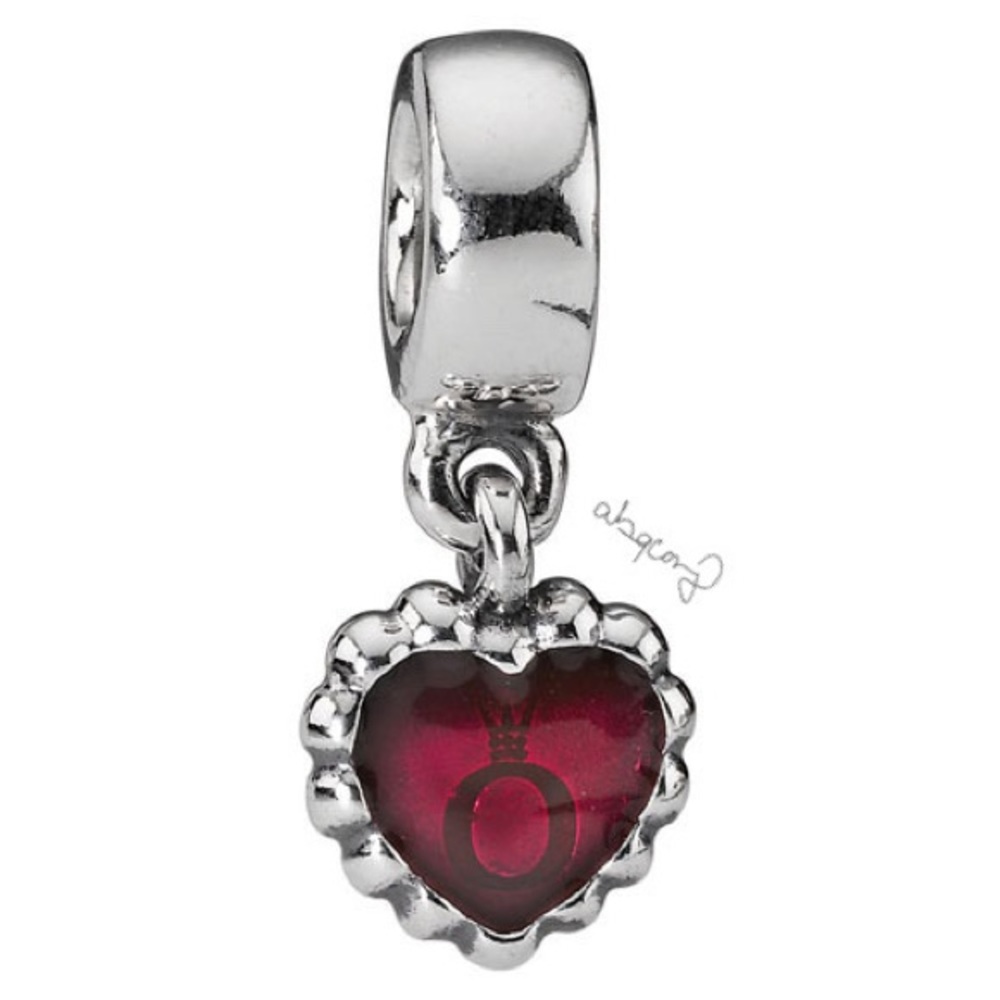 🚨 SALE 🚨 EUC Pandora 790471EN07 Fuchsia Enamel Pandora Forever Dangle